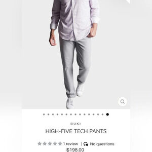 Buki Seattle •Size Medium (32-34)• High-Five Tech Pants Heather Gray $198 retail